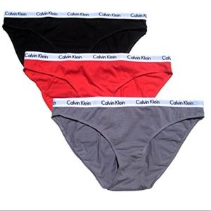 🛑 SOLD Calvin Klein 3 Pack Cotton Bikinis